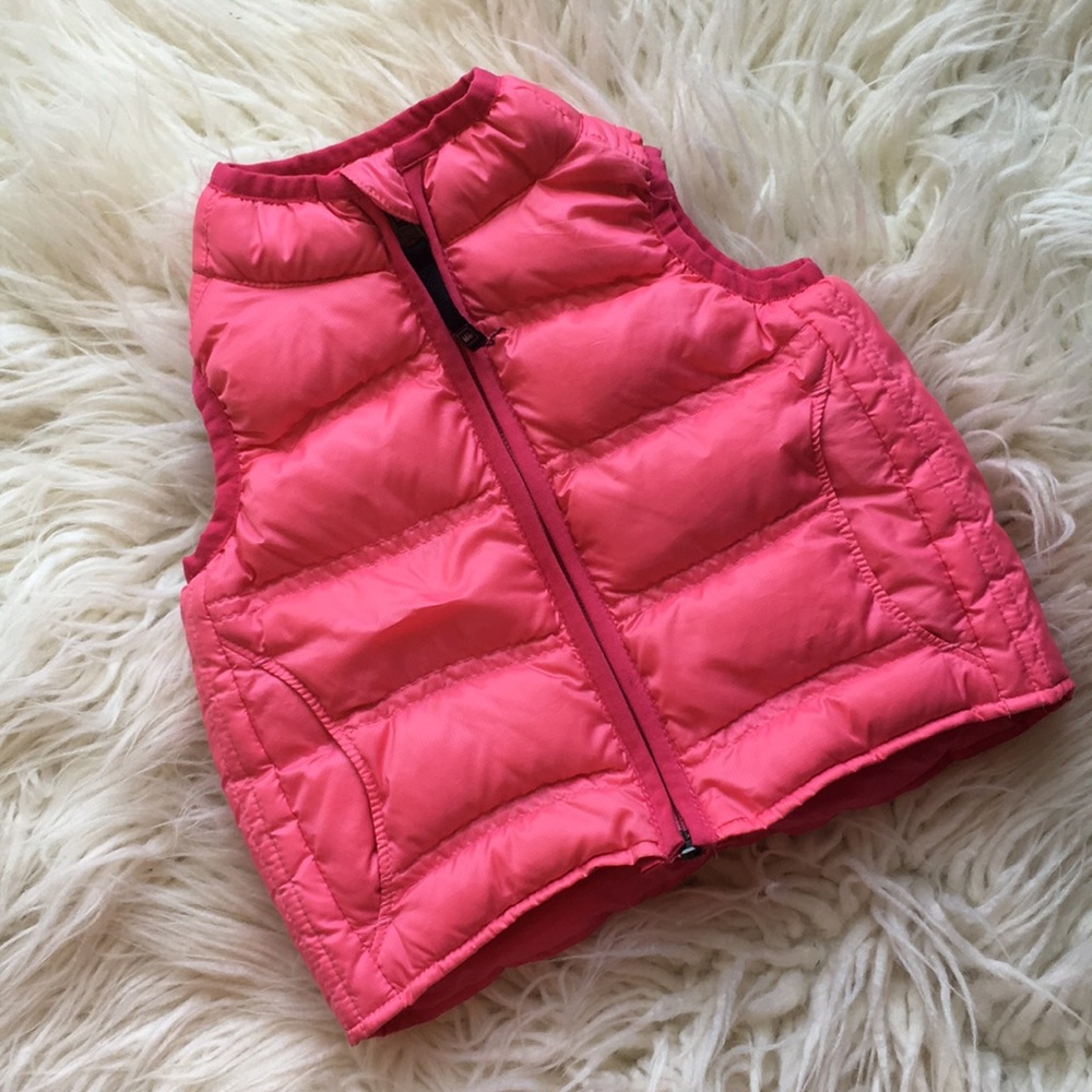 R.E.I Pink Down Vest Baby Toddler Girl